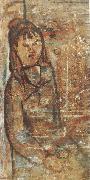 Amedeo Modigliani Femme assise tenant un verre (mk39) France oil painting artist